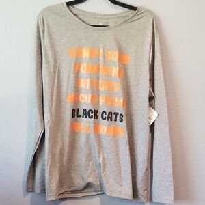 NWT Way To Celebrate Halloween Longsleeve Tee Women's Size XXXL (22)